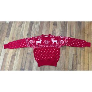 Vintage Jantzen Ski Sweater Women's Red Size 38 XS